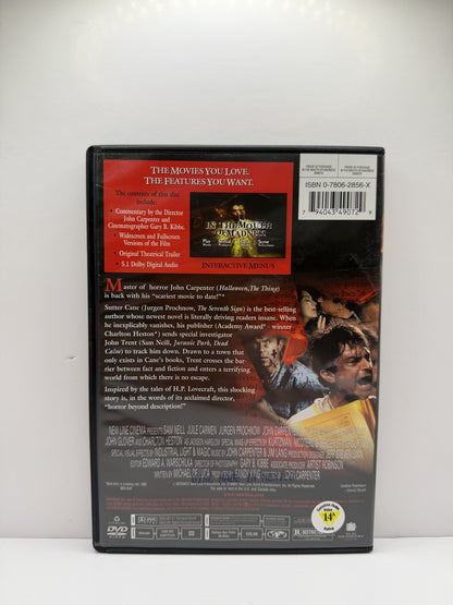 In the Mouth of Madness (DVD) Sam Neill John Carpenter Horror