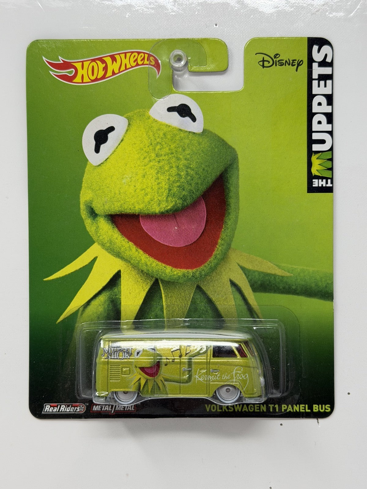Hot Wheels Disney The Muppets Volkswagen T1 Panel Bus 1:64 Diecast Real Riders