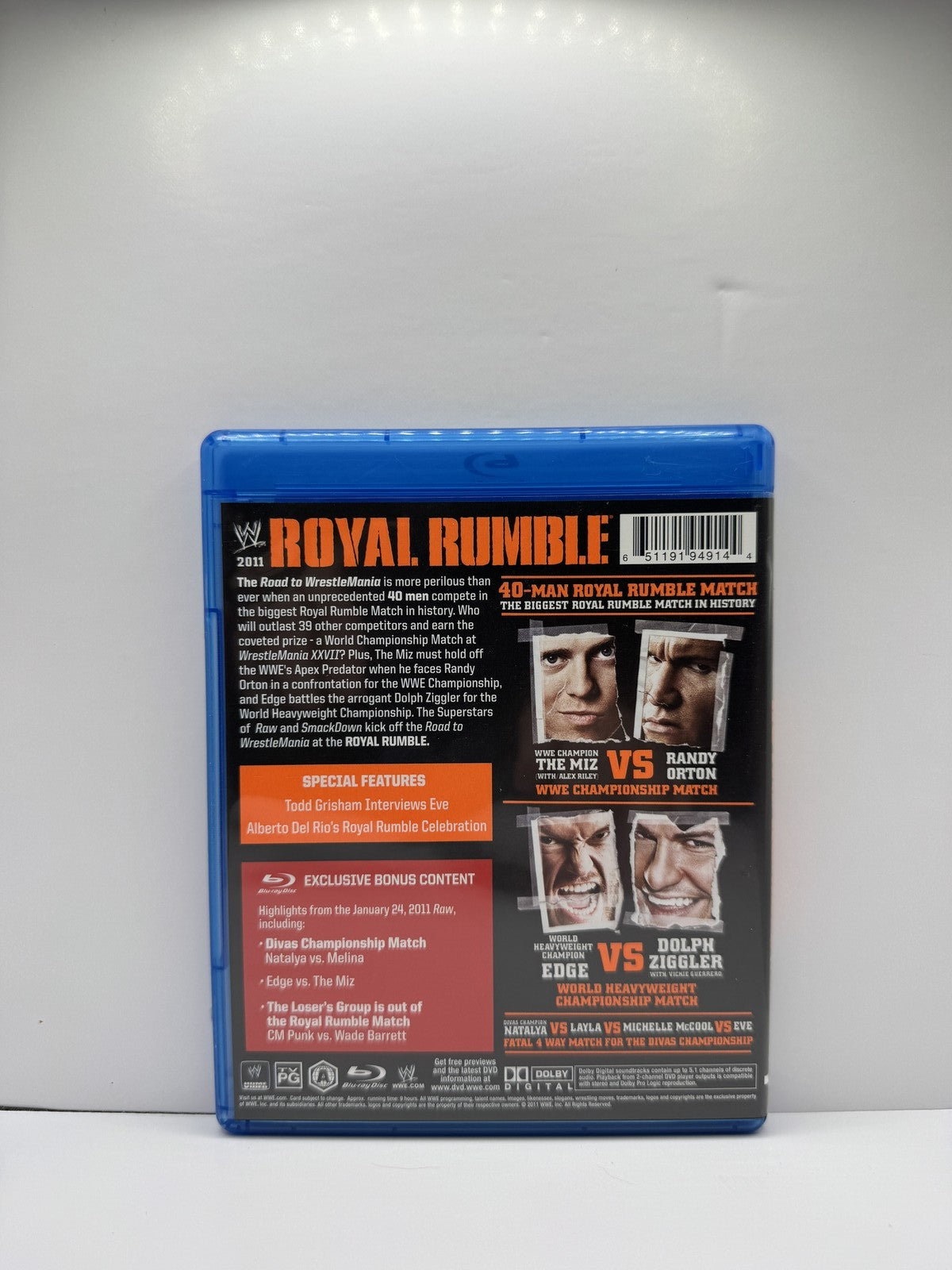 Royal Rumble 2011 (Blu-ray) WWE Wrestling