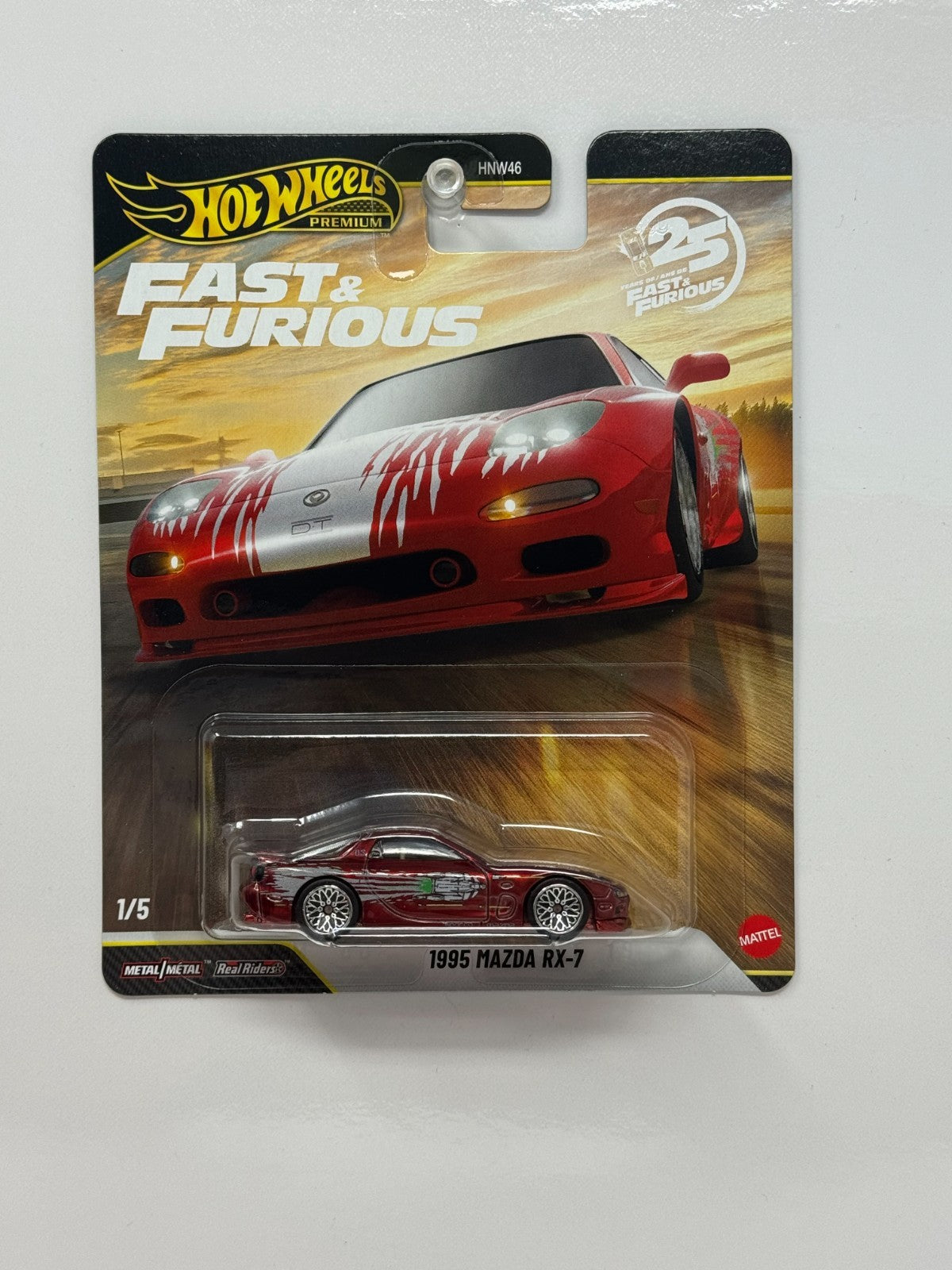 Hot Wheels Premium Fast & Furious 1995 Mazda RX-7 CHASE 1:64 Diecast