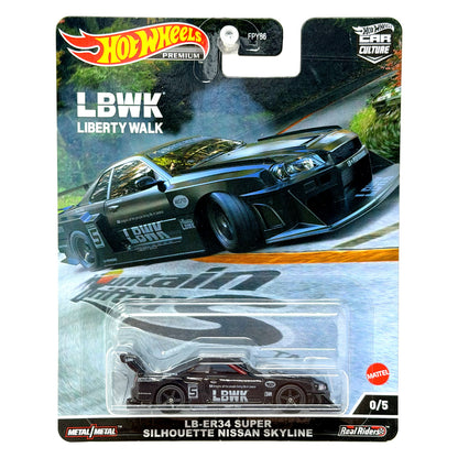 Hot Wheels Premium Mountain Drifters LB-ER34 Nissan Skyline CHASE 1:64 Diecast