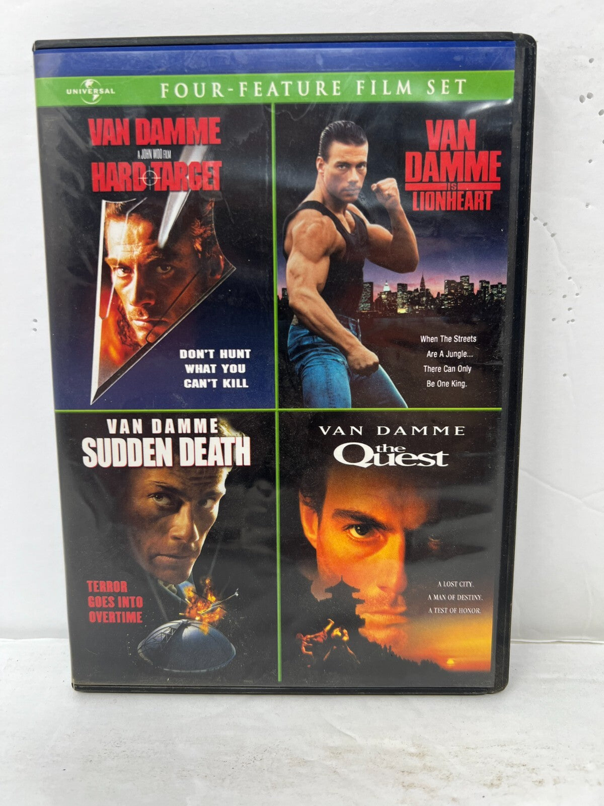 Lionheart / Hard Target / Sudden Death / The Quest (DVD) Action Good Condition!!
