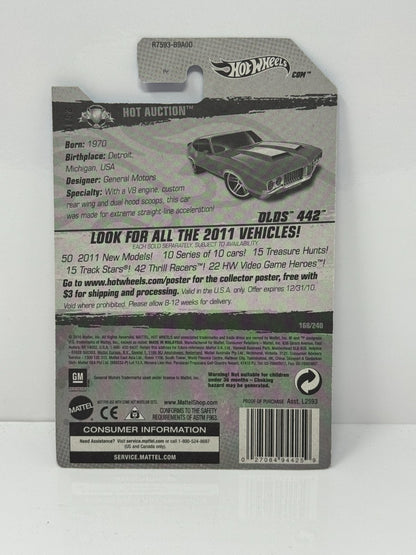 Hot Wheels Hot Auction 1970 Oldsmobile 442 1:64 Diecast Factory Sealed Red