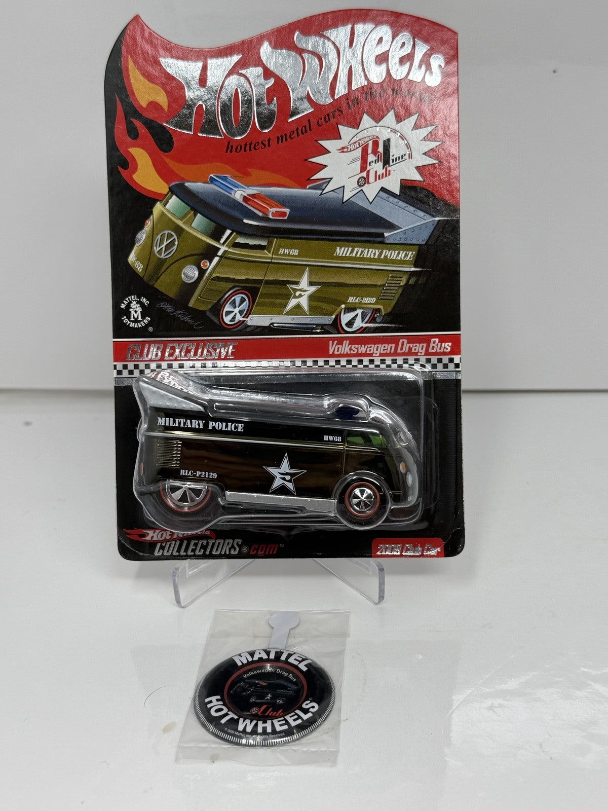Hot Wheels RLC Red Line Club 2009 Club Volkswagen Drag Bus 1:64 Diecast