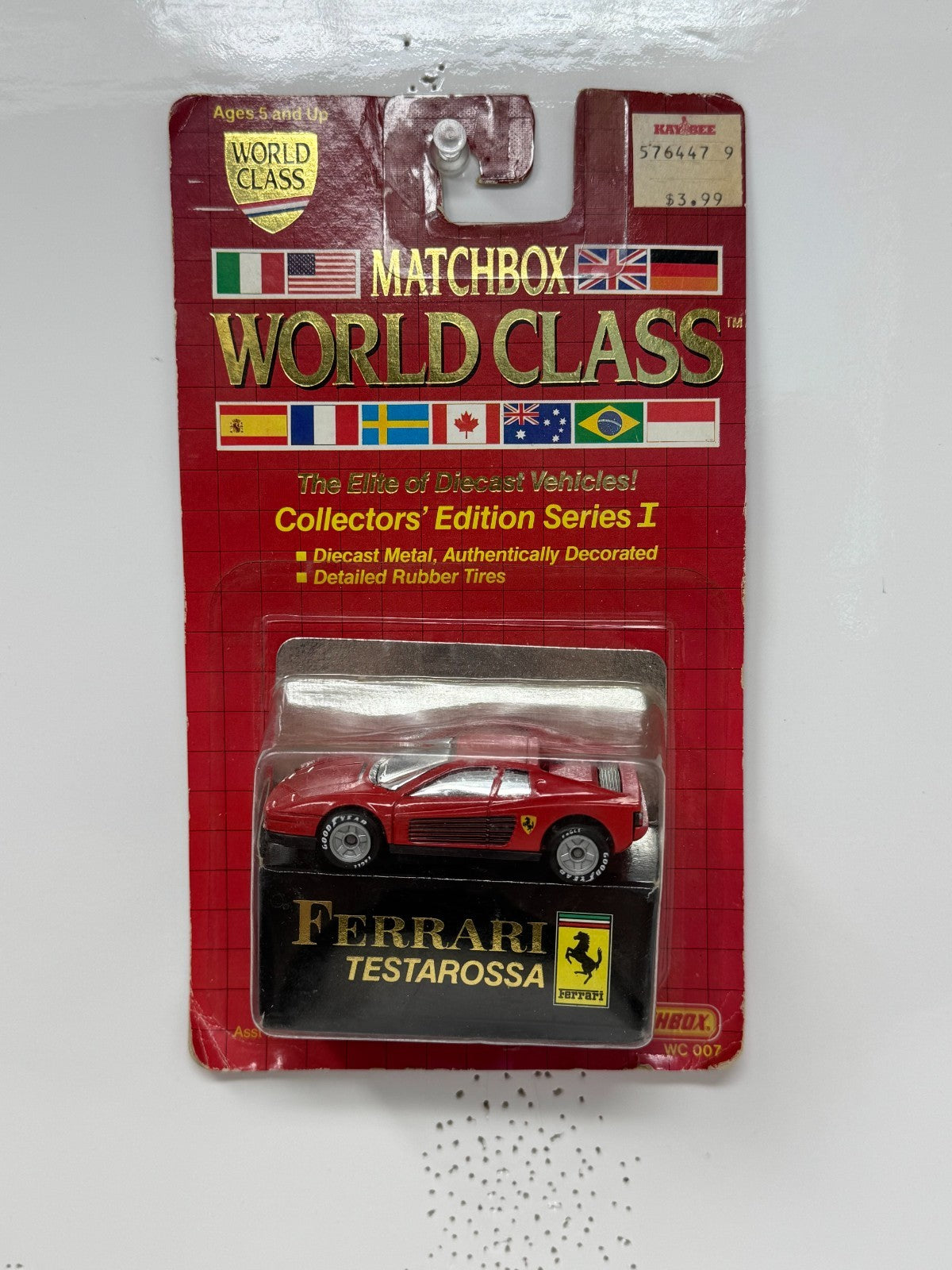 Matchbox World Class Ferrari Testarossa 1:64 Diecast