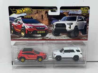 Hot Wheels Premium Subaru Crosstrek & 2018 Toyota 4Runner 2-Pack 1:64 Diecast