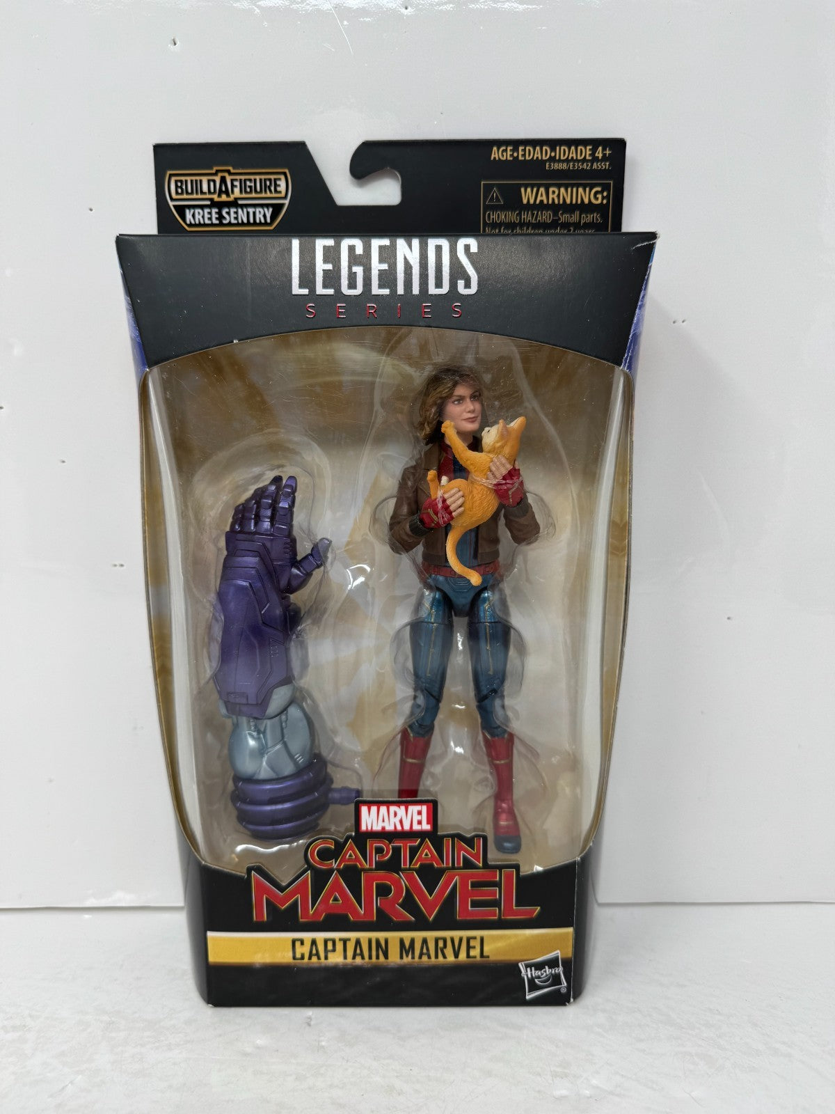 Marvel Legends Captain Marvel Action Figure w/ Kree Sentry BAF Piece