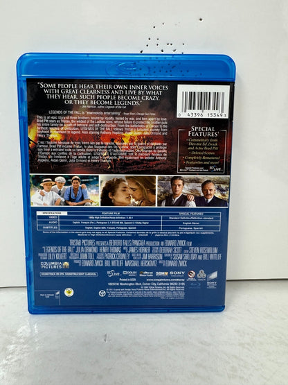 Legends of the Fall (Blu-ray) Brad Pitt Drama Good Condition!!!