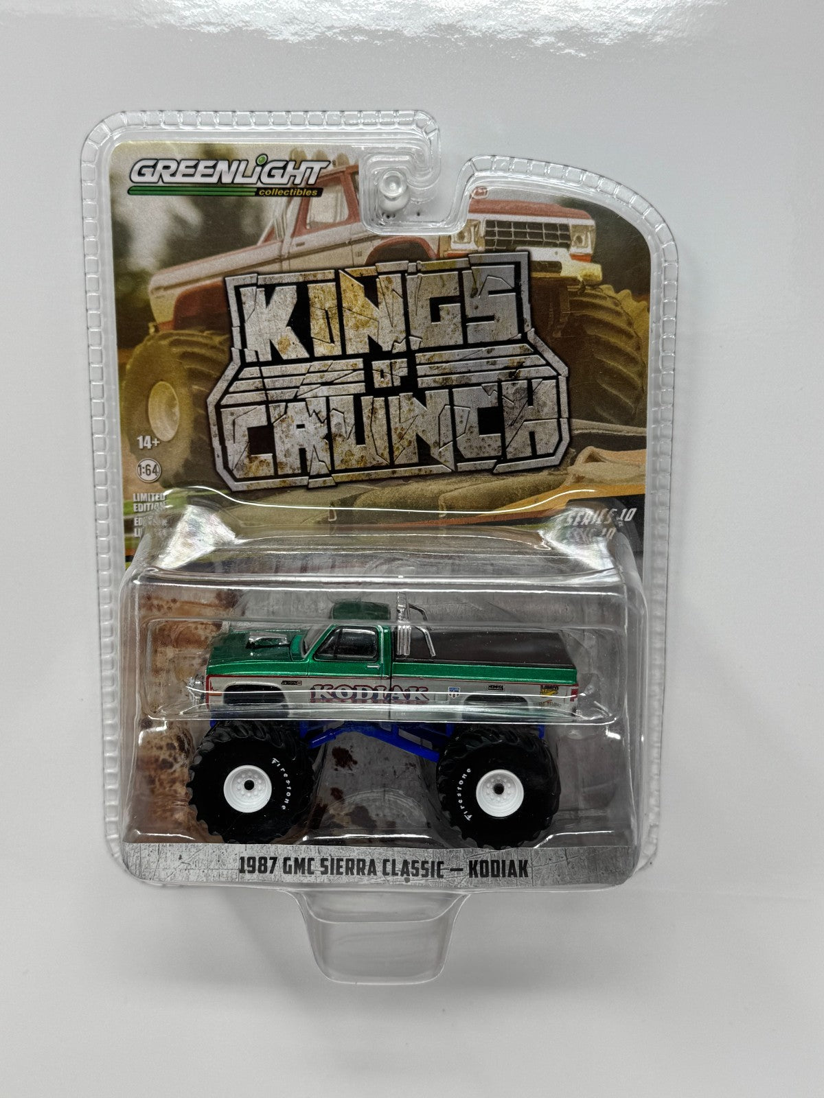 Greenlight Kings of Crunch 1987 GMC Sierra Classic Kodiak CHASE 1:64 Diecast