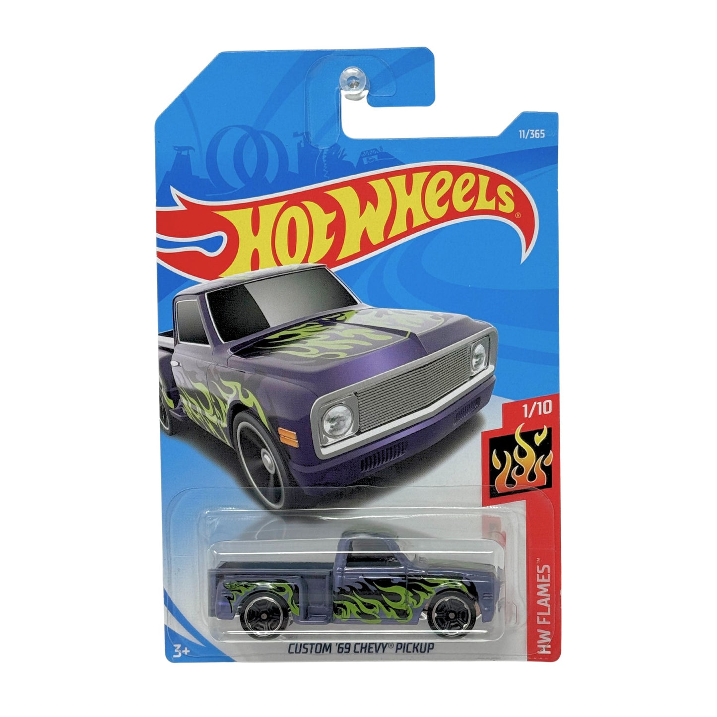 Hot Wheels HW Flames Custom 1969 Chevy Pickup 1:64 Diecast