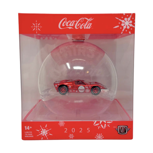 M2 Machines Coca-Cola 2025 1966 Ford GT40 MKII Ornament CHASE 1:64 Diecast