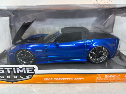 Jada Bigtime Muscle 2006 Chevy Corvette Z06 1:24 Diecast