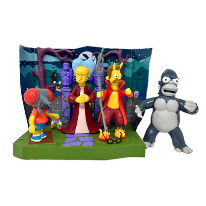 Simpsons World of Springfield Treehouse of Horror Set Playmates Diorama