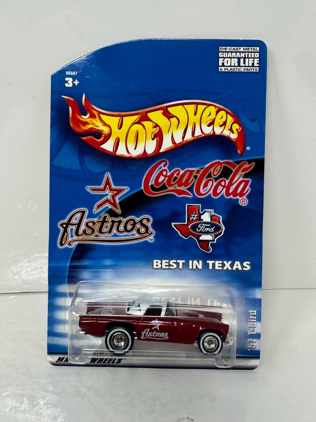 Hot Wheels Best in Texas Coca-Cola Houston Astros 1957 T-Bird 1:64 Diecast