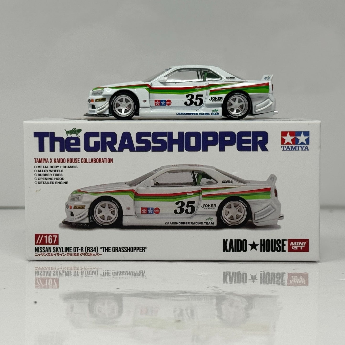 Kaido House Nissan Skyline GT-R (R34) The Grasshopper 1:64 Diecast