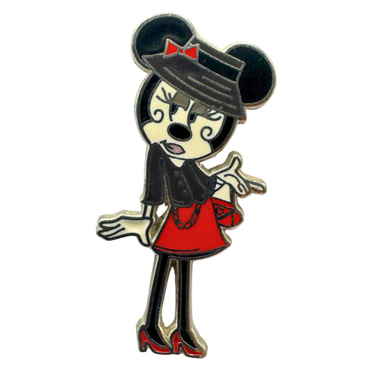 Disney Minnie Mouse Paris Fashion Glamour Wearing a Hat Trading Pin DC2S2