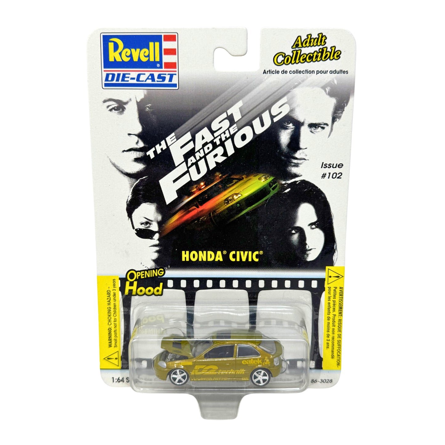 Revell Fast and the Furious Honda Civic Issue #102 1:64 Diecast Alt Art Card
