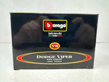 Bburago Dodge Viper GTS Coupe Gold Collection 1:18 Diecast