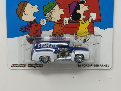 Hot Wheels Peanuts 1956 Ford F-100 Panel 1:64 Diecast Real Riders