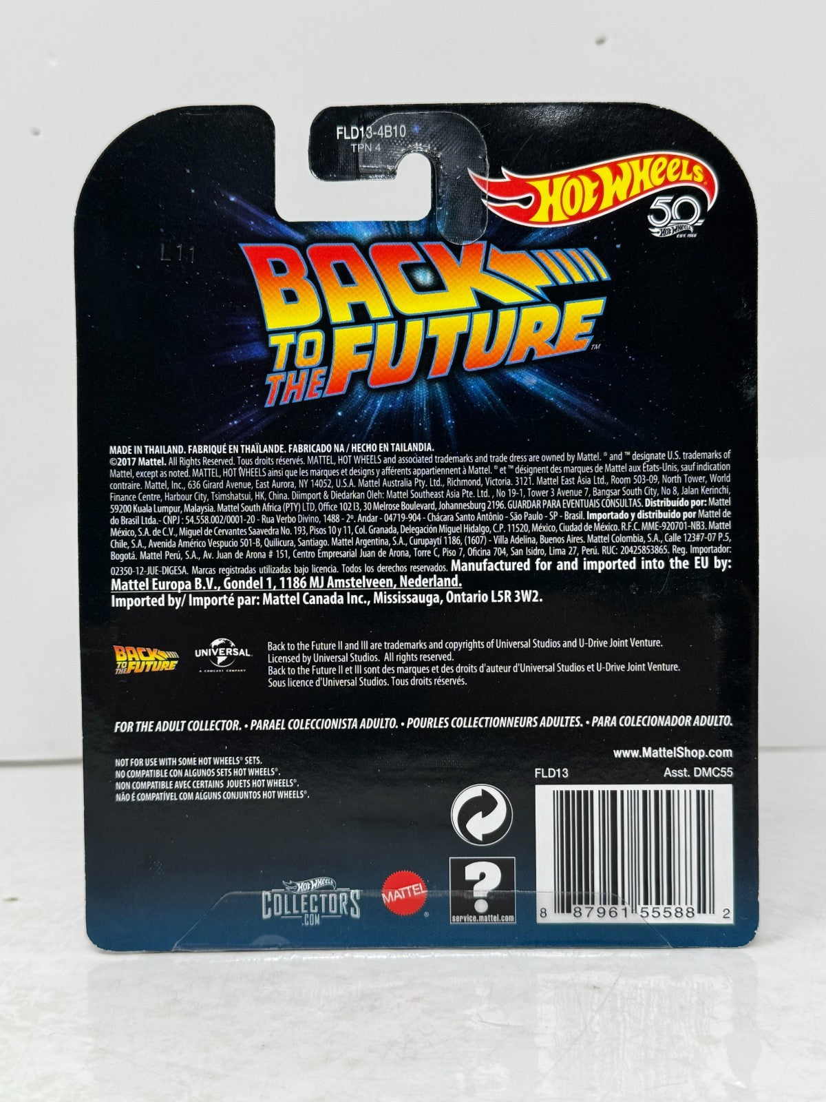 Hot Wheels Retro Entertainment Back to the Future Time Machine II 2 1:64 Diecast