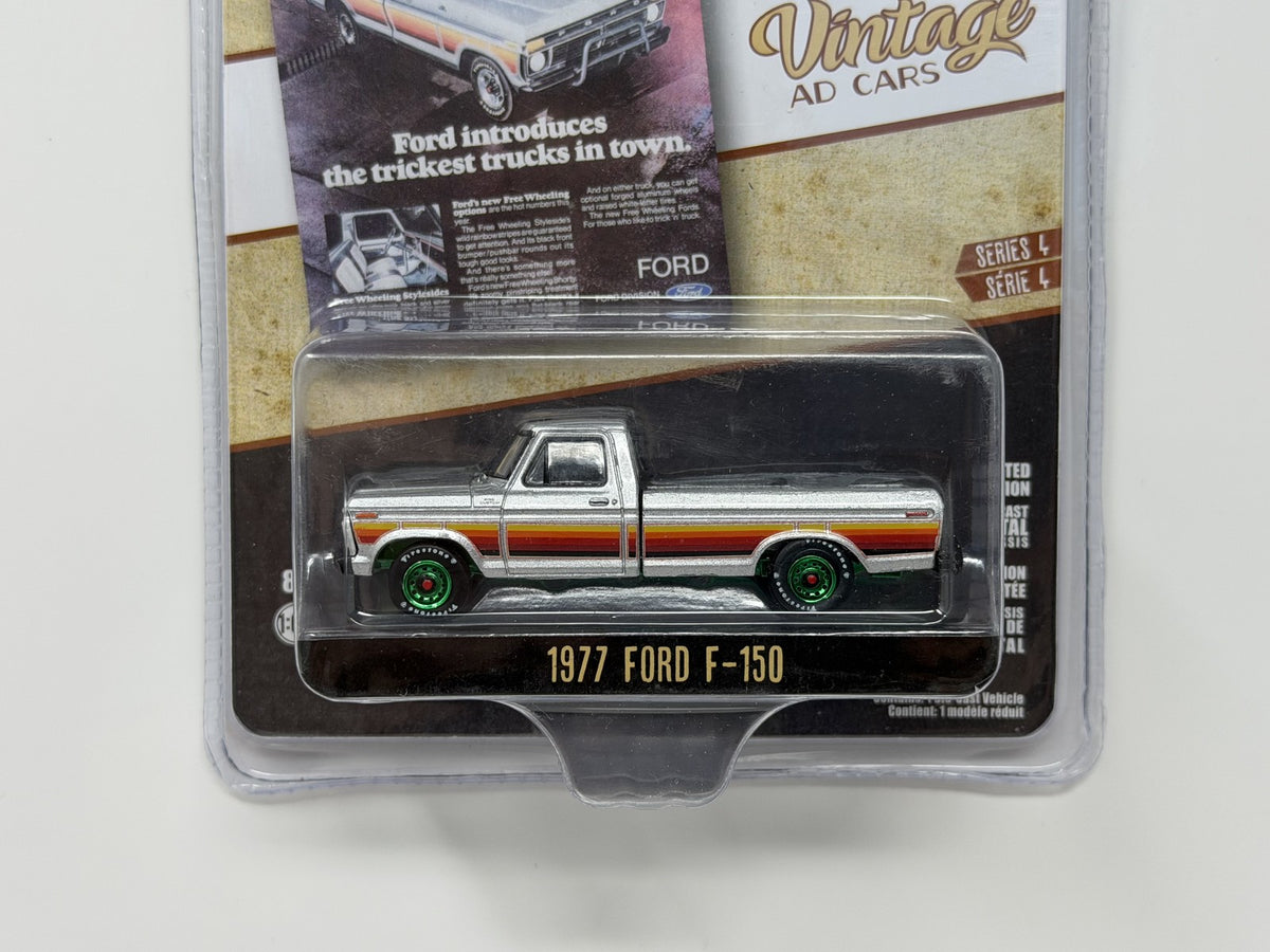 Greenlight Vintage Ad Cars 1977 Ford F-150 CHASE 1:64 Diecast Green Machine