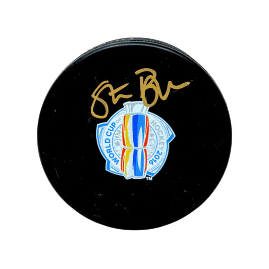 Stan Bowman World Cup of Hockey Signed NHL Autograph Puck Gold Auto