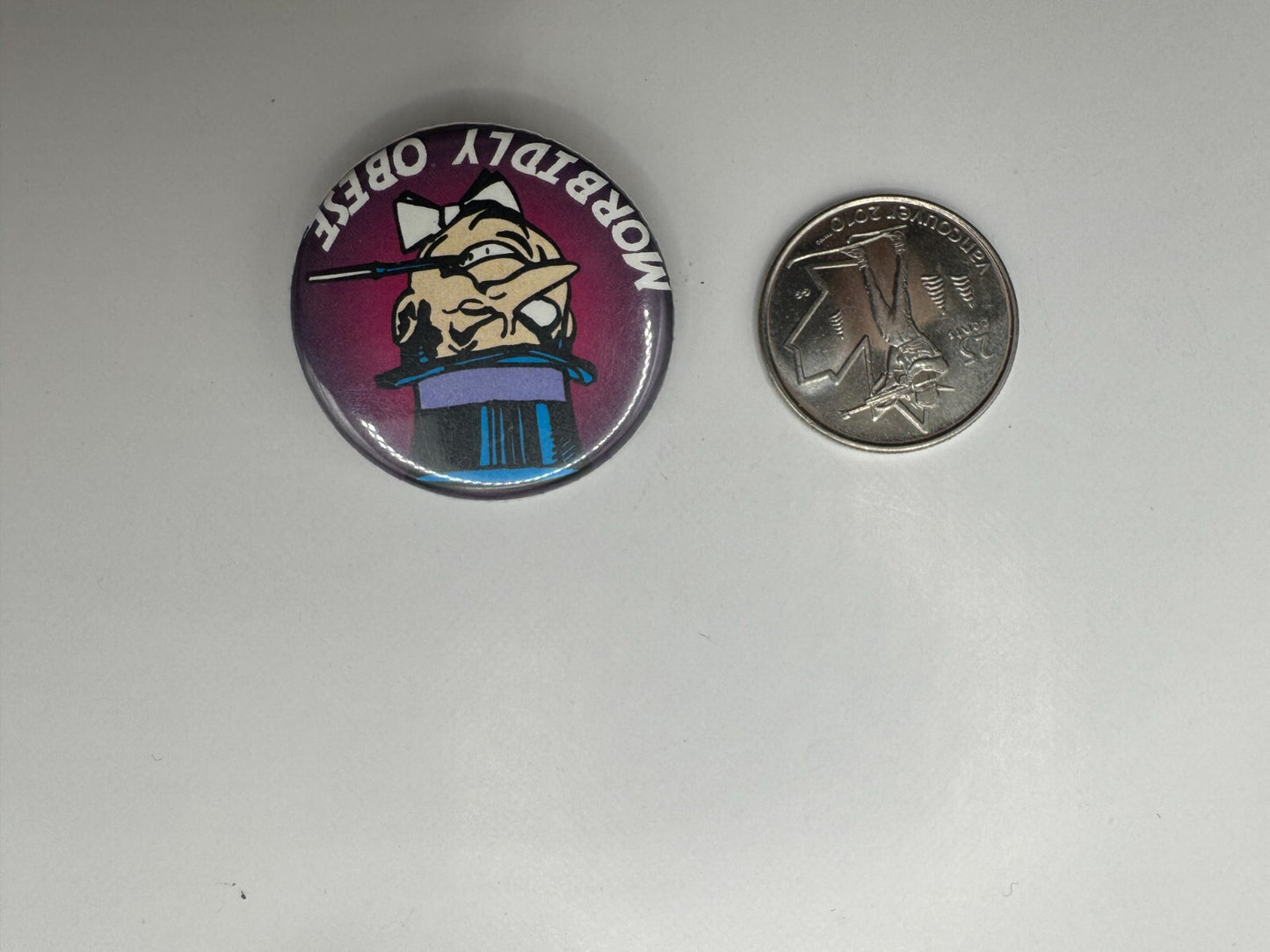 DC The Penguin Morbidly Obese Pin-back Button UDT1