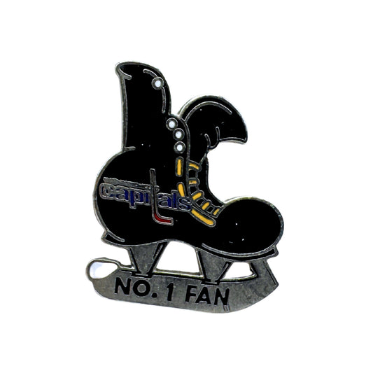 Washington Capitals No. 1 Fan Hockey Skate NHL Hockey Lapel Pin