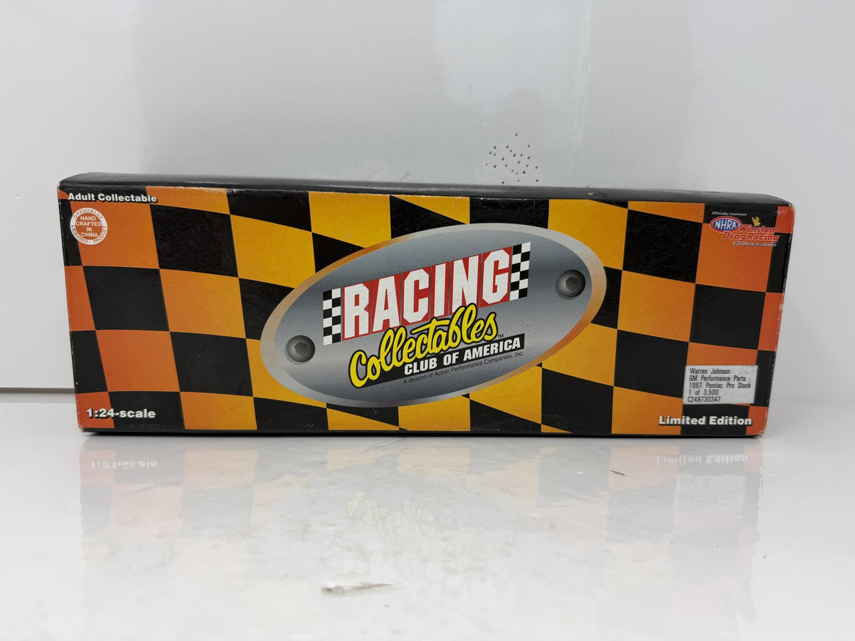 Action NHRA Warren Johnson GM Performance 1997 Pontiac Pro Stock 1:24 Diecast