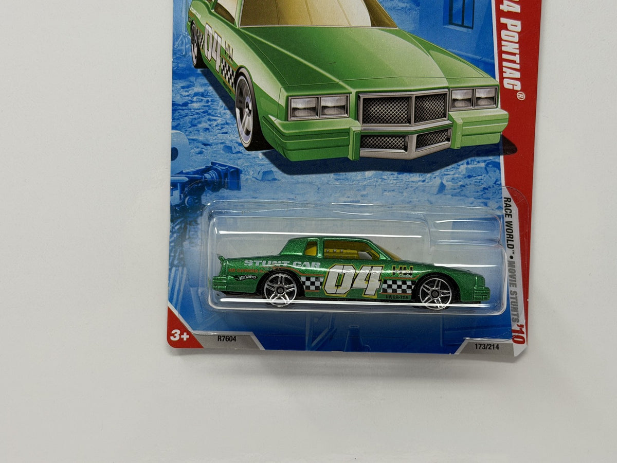 Hot Wheels Race World Movie Stunts 1984 Pontiac 1:64 Diecast Green