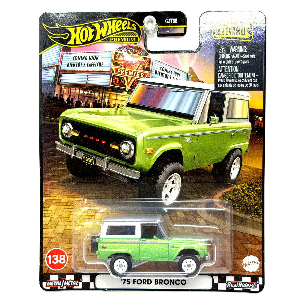 Hot Wheels Premium Boulevard #138 1975 Ford Bronco 1:64 Diecast