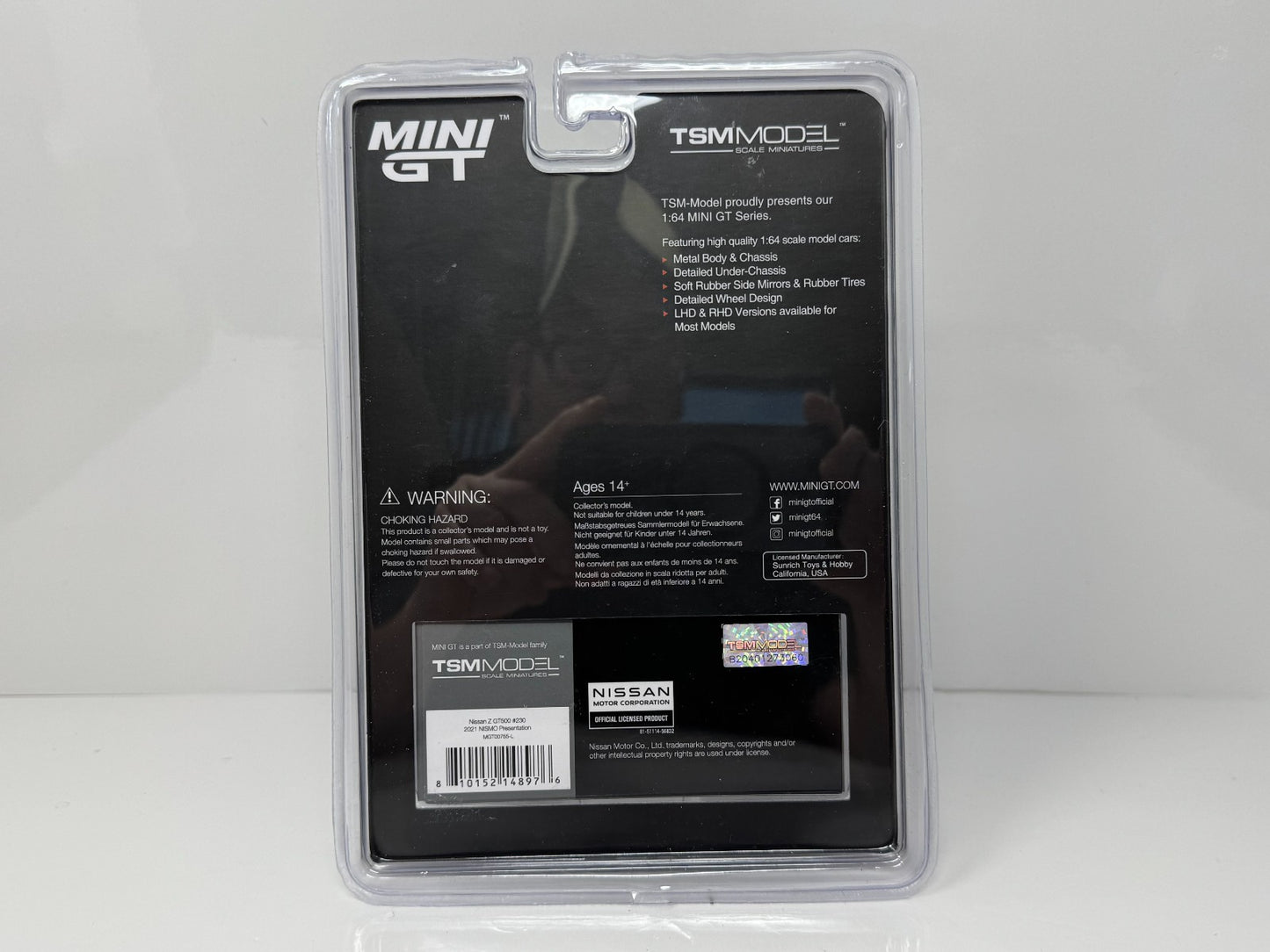 Mini GT Autobacs Super GT 2021 Nissan Z GT500 #230 1:64 Diecast Black