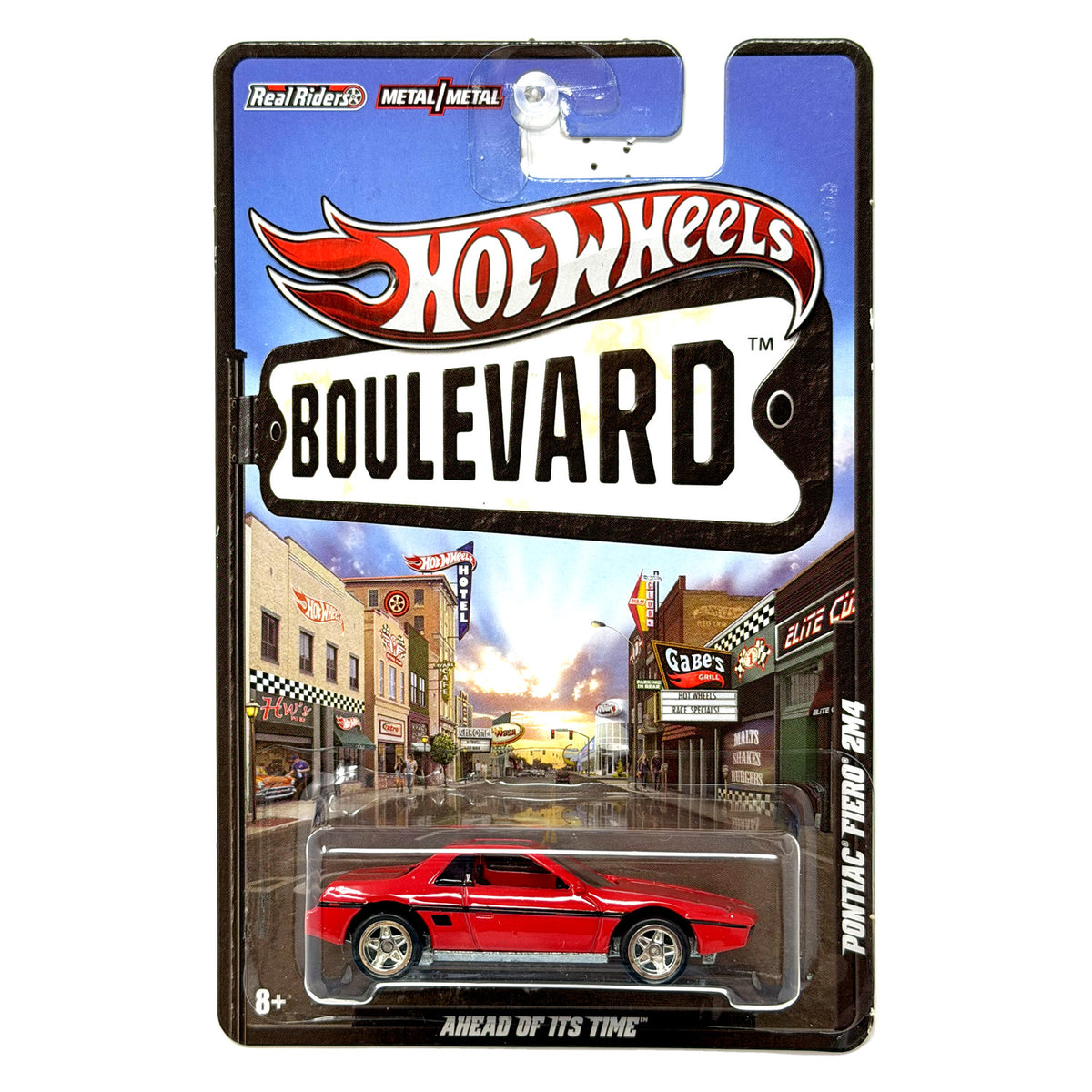 Hot Wheels Boulevard Pontiac Fiero 2M4 1:64 Diecast Real Riders Red
