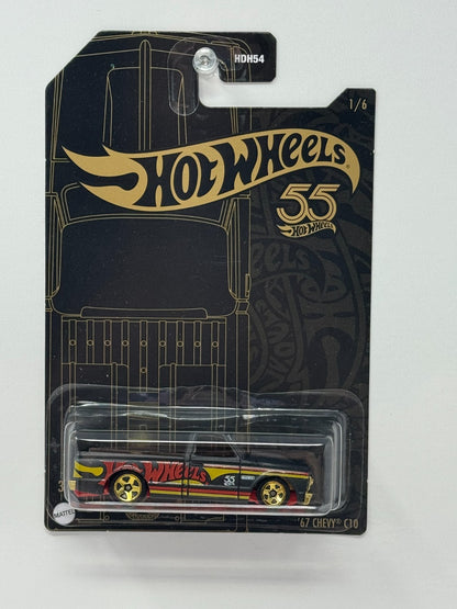 Hot Wheels 55th Anniversary Black & Gold 1967 Chevy C10 1:64 Diecast