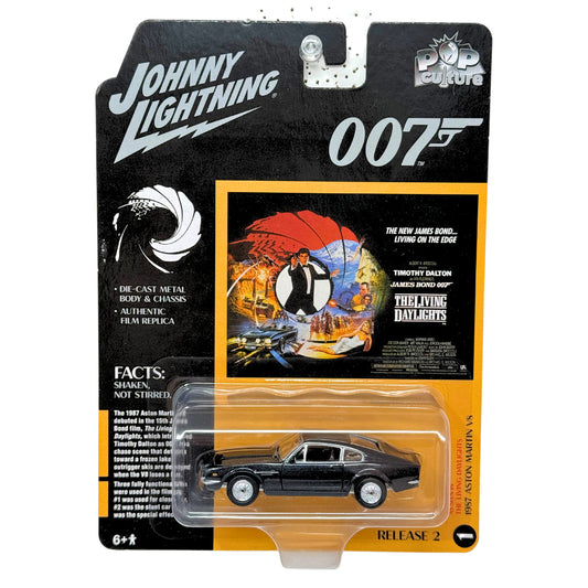 Johnny Lightning 007 James Bond 1987 Aston Martin V8 1:64 Diecast
