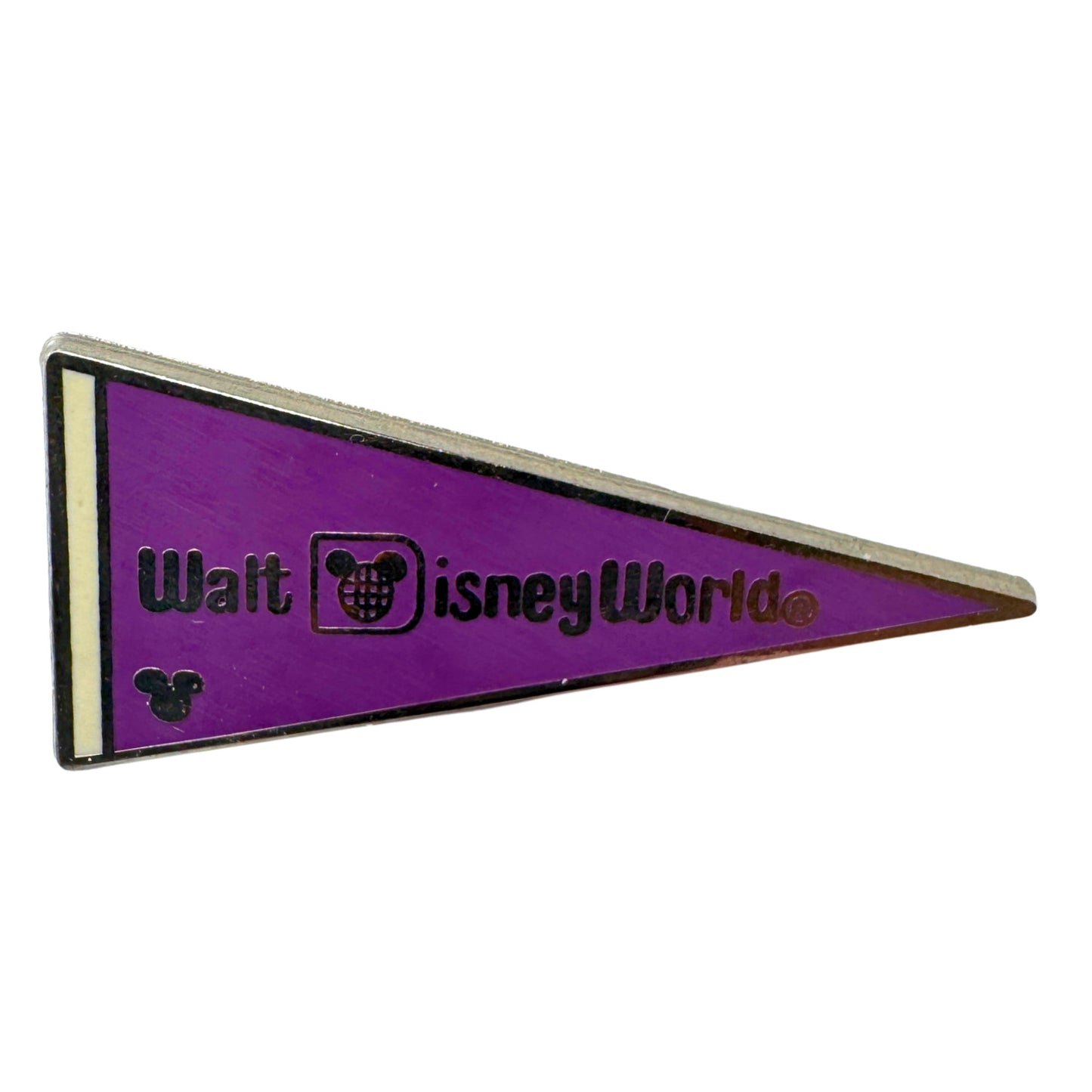WDW Walt Disney Purple World Pennant Hidden Mickey Trading Pin DC2S11