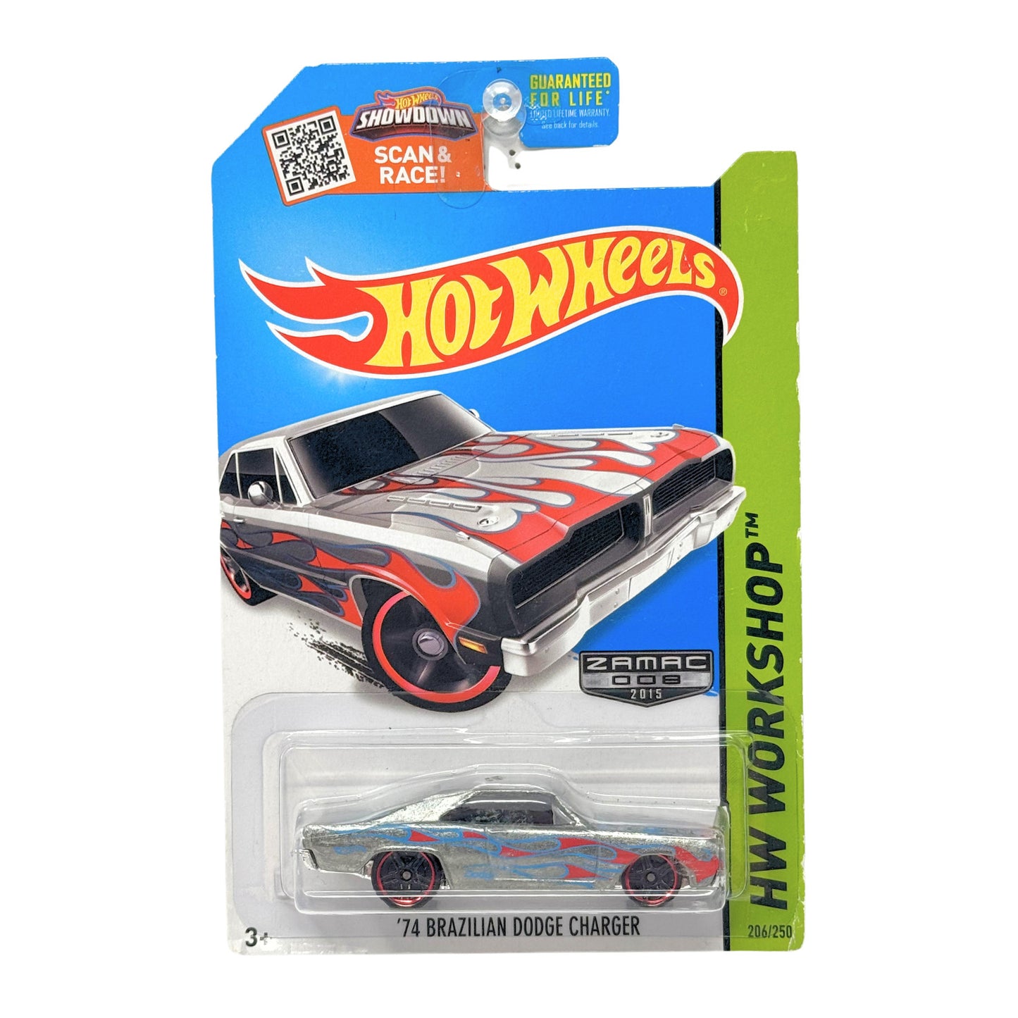 Hot Wheels Workshop 1974 Brazilian Dodge Charger Zamac 1:64 Diecast