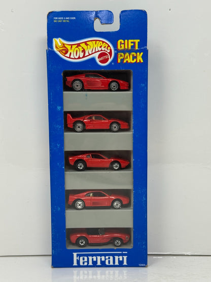 Hot Wheels Ferrari Gift Pack 5-Car Set 1:64 Diecast Mattel Vintage