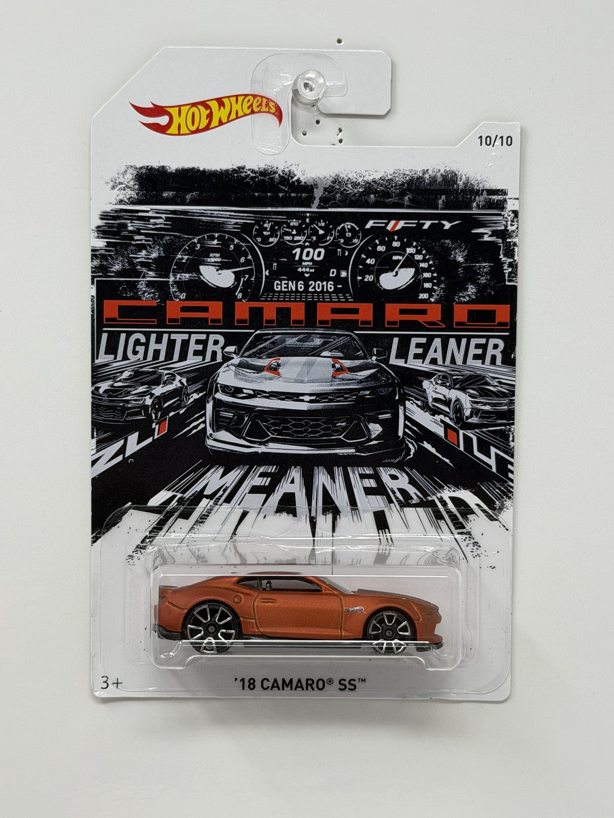 Hot Wheels Lighter Leaner Meaner 2018 Camaro SS 1:64 Diecast Orange