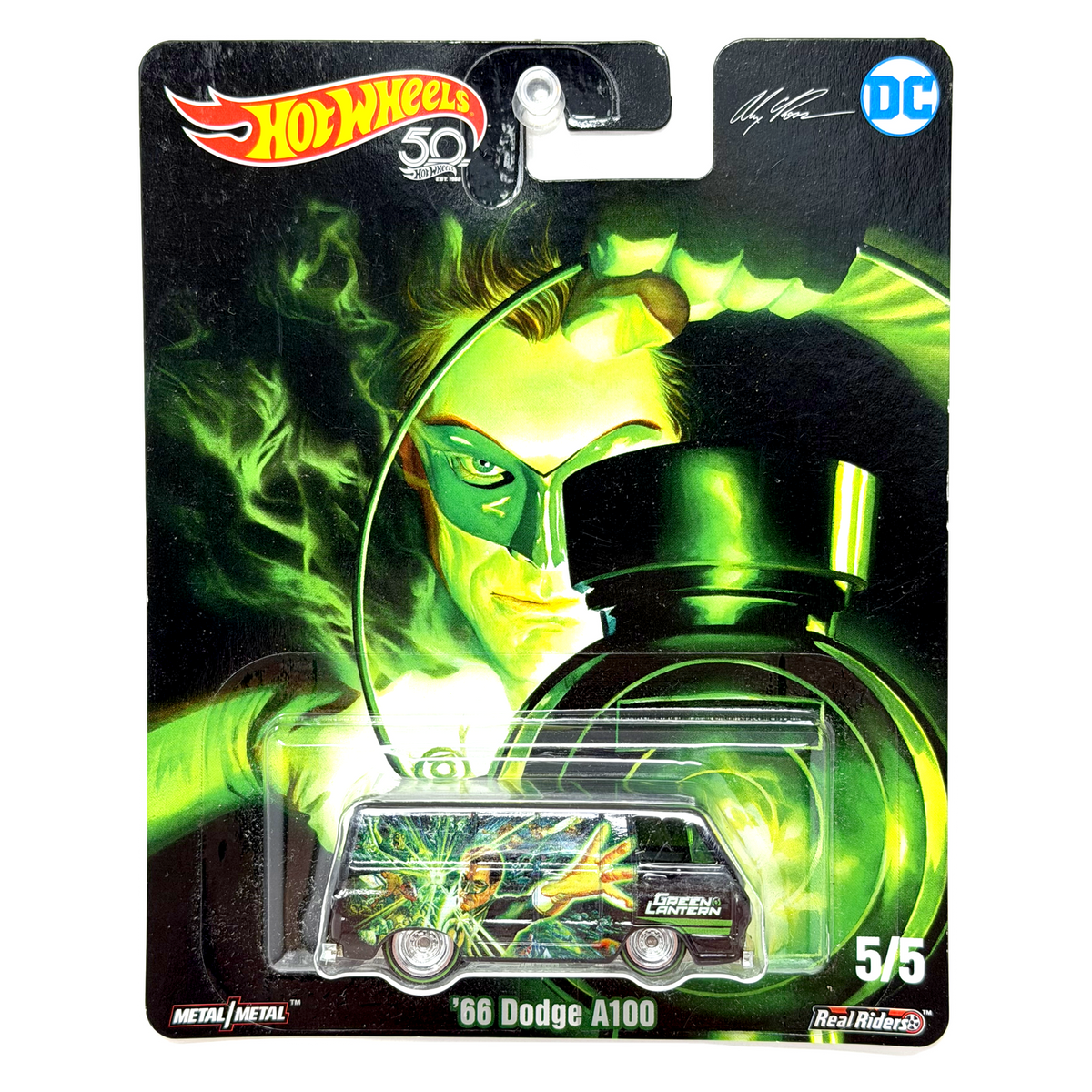 Hot Wheels DC Green Lantern 1966 Dodge A100 1:64 Diecast Real Riders