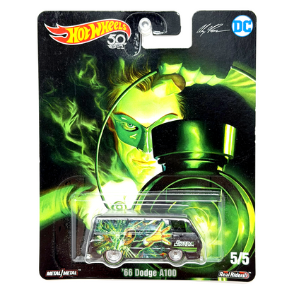 Hot Wheels DC Green Lantern 1966 Dodge A100 1:64 Diecast Real Riders