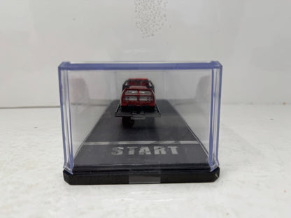 Ferrari F40 & Transporter 1:64 Diecast with Display Case has Custom Real Riders Tire & Paint Job