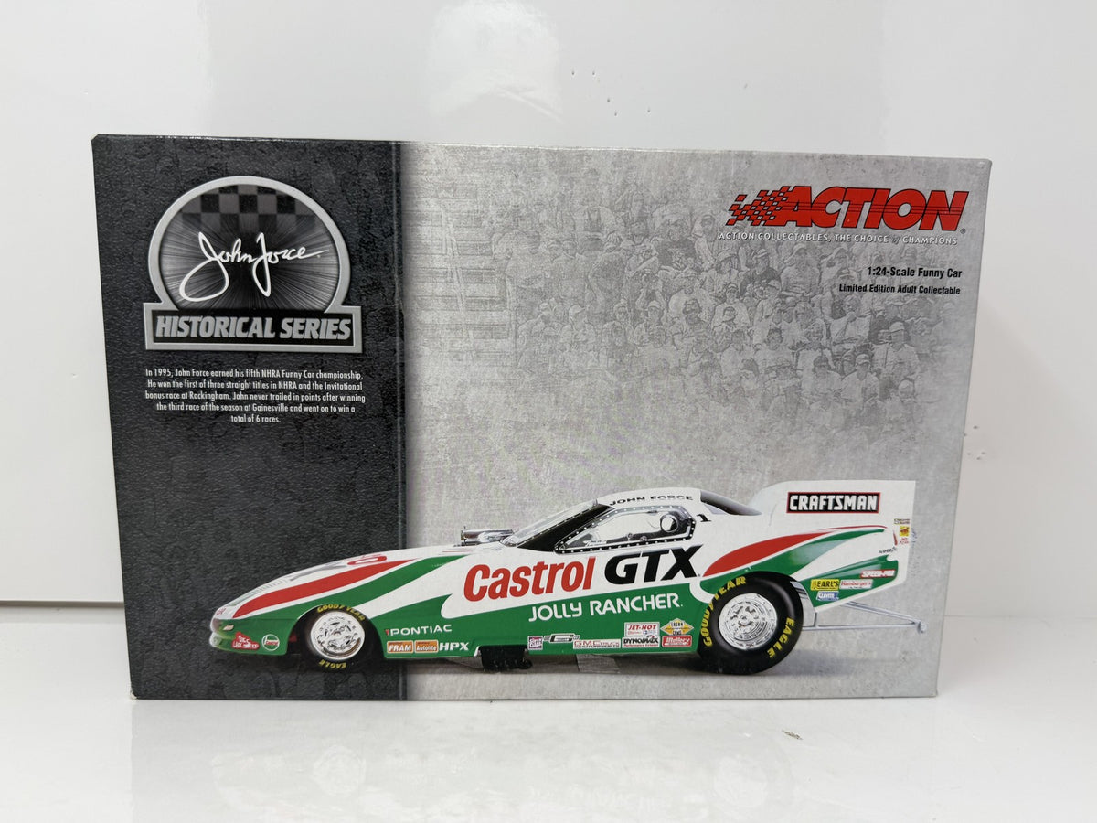 Action NHRA Historical John Force 1995 Pontiac Firebird Chrome 1:24 Diecast