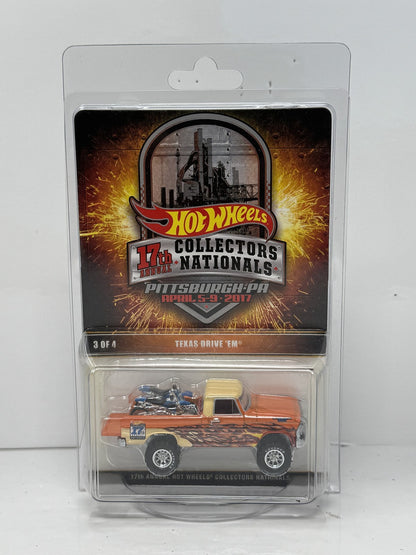 Hot Wheels 2017 Collectors Nationals Texas Drive 'Em 1:64 Diecast