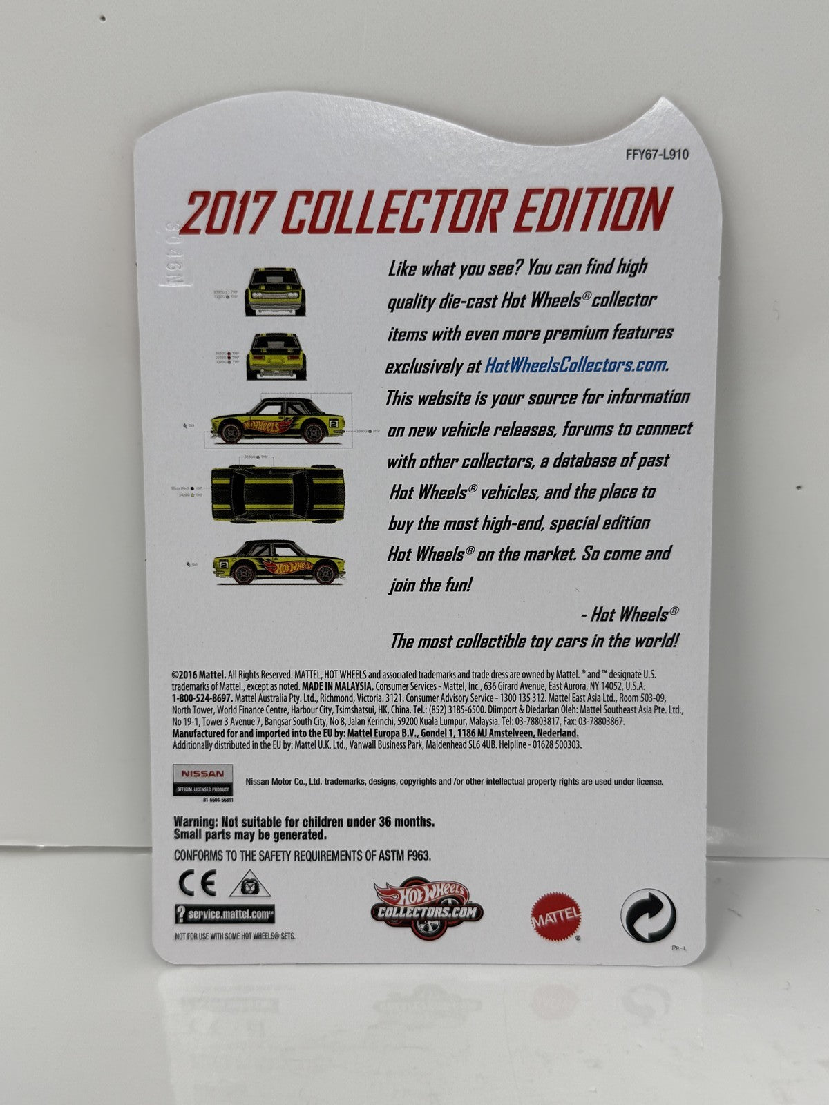 Hot Wheels 2017 Collector Edition Datsun Bluebird 510 K-Mart 1:64 Diecast