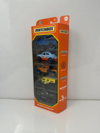 Matchbox No Road, No Problem 5-Pack Gift Set 1:64 Diecast