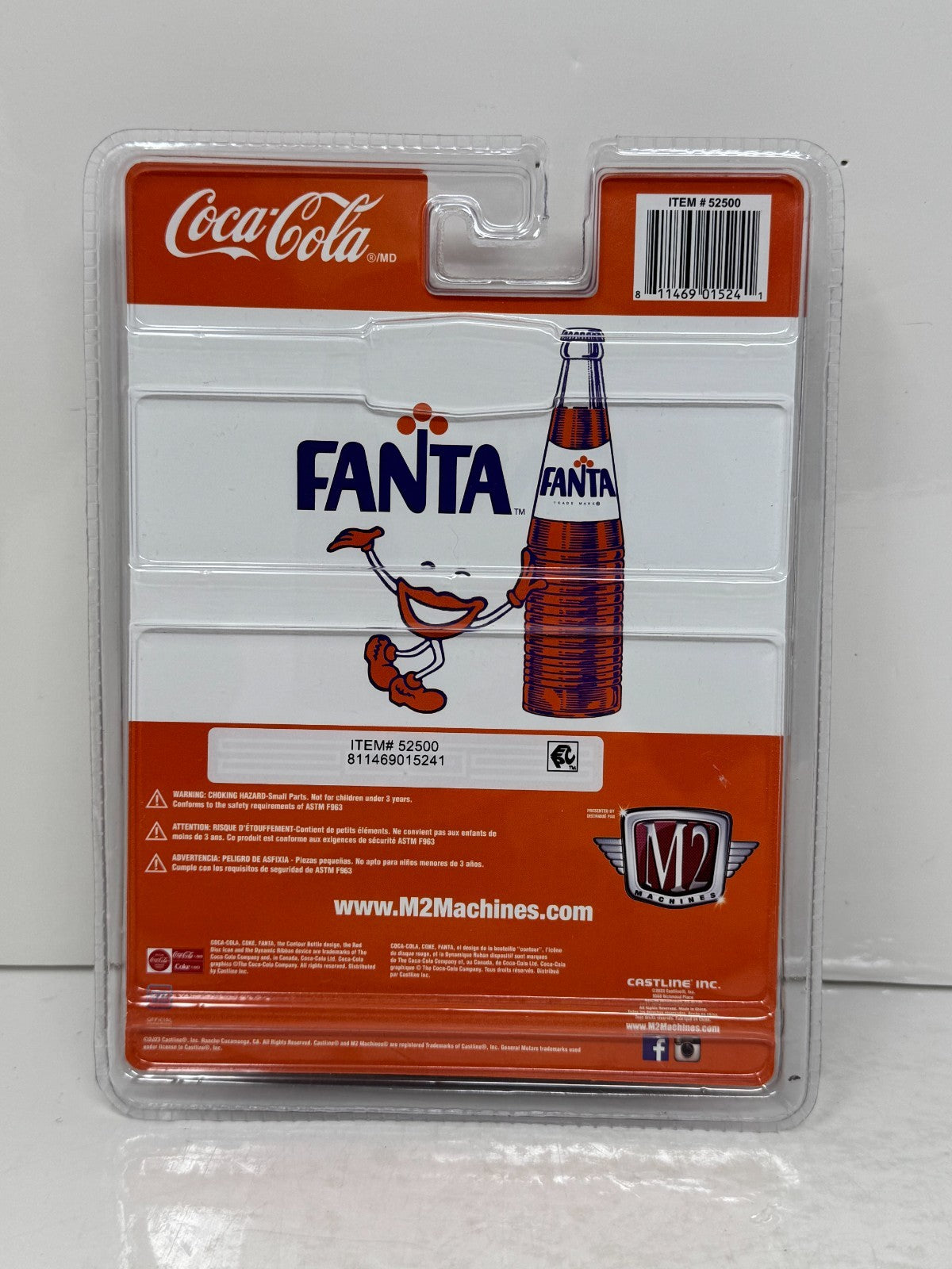 M2 Machines Coca-Cola Fanta 1975 GMC Sierra Grande 15 Custom 1:64 Diecast