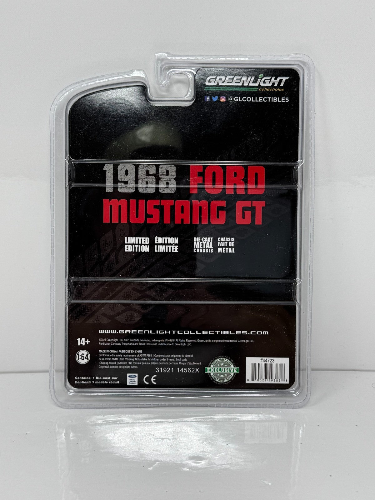 Greenlight Hobby Exclusive 1968 Ford Mustang GT 1:64 Diecast