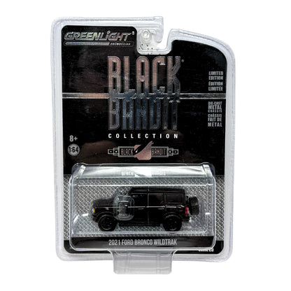 Greenlight Black Bandit Collection 2021 Ford Bronco Wildtrak 1:64 Diecast