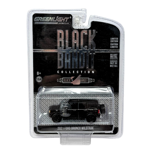 Greenlight Black Bandit Collection 2021 Ford Bronco Wildtrak 1:64 Diecast